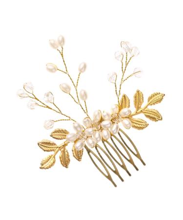 DOITOOL Hair Accessories Comb Pearl Hair Ties Hair Decorations Headdress Rhinestone Barrettes Rhinestone Hair Clip Wedding Decoration Pearl Beaded Headband Manual Bride Hair Comb