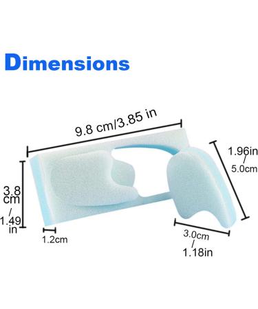 Mcvcoyh 3-Layer Foam Toe Spacer & Bunion Corrector - 8 PC Set for Bunions Pain Relief (Soft & Lightweight) - Align & Separate Toes - Buy Online on GoSupps.com