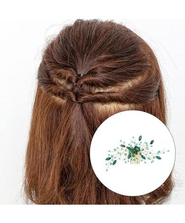 Emerald Green Crystal Hair Vine Wedding Hair Accessory Rhinestone Hair Piece for Bride Bridesmaid Girls - Buy Online on GoSupps.com