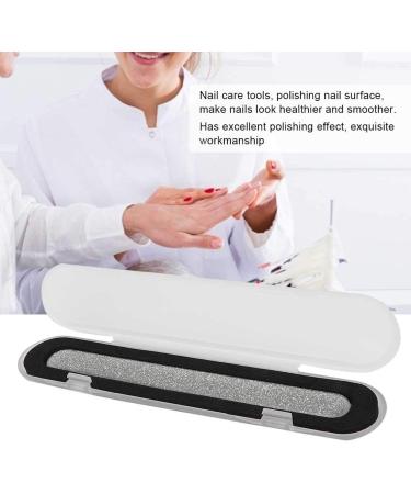 Nail File Nail Buffer Double Sided for Fingernails Toenails for Home DIY and Salon(Large Silver) - Buy Online on GoSupps.com