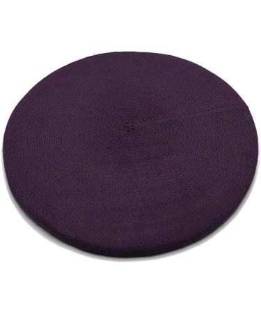 Sydbecs Cashmere Reversible French Beret Hat for Women and Girls - Purple Solid Color Style - Buy Online on GoSupps.com