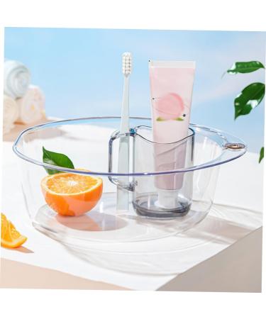 Buy Transparent Plastic Washbasin - Large 32.9x31.2cm Kitchen & Salon Washing Bowl | Durable Household Cleansing Tub - Buy Online on GoSupps.com
