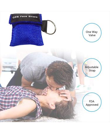 YzPACC 30-Piece CPR Masks Set | Disposable Emergency Masks with One-Way Valve & Key Ripper | Essential First Aid & AED Training Supplies - Buy Online on GoSupps.com