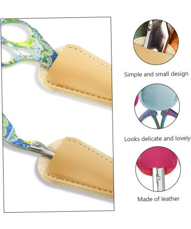 FRCOLOR 12-Pcs Leather Scissor Covers - Durable Embroidery Shear Protectors & Pouches | International Shipping Available - Buy Online on GoSupps.com