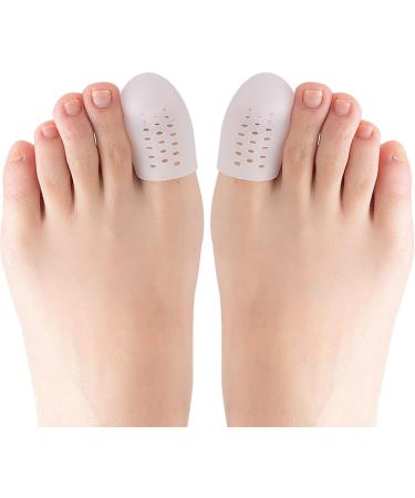 Big Toe Protectors - Breathable Gel Toe Caps Silicone with Holes | 10 Pack - Premium Comfort & Pain Relief - Buy Online on GoSupps.com