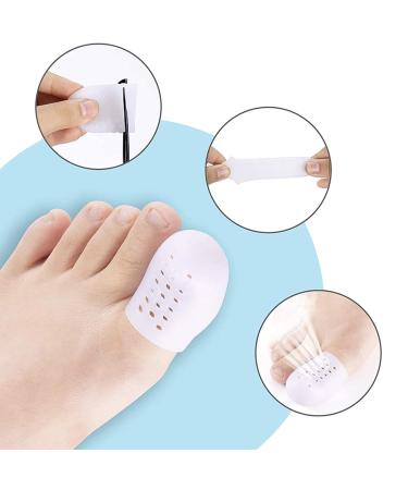 Buy Large Silicone Toe Caps - 12 Pieces | Breathable Toe Protection for Pain Relief from Corns Blisters & Ingrown Toenails - Buy Online on GoSupps.com
