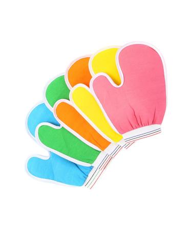 Hemoton 5pcs Infant Mittens Loofah Glove Bath Mitt Massage Brush Back Scrubber Back Brush Shower Exfoliating Mitt Body Scrub Shower Gloves Bathing Gloves Exfoliating Gloves Bath Gloves Spa