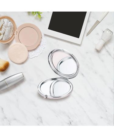 Personalized Stainless Steel Daughter Mirror Compact - Engraved Makeup Travel Mirror from Mom & Dad - Mini Pocket Size - Ideal for Christmas, Birthday, Graduation, Wedding Gifts - Buy Online on GoSupps.com