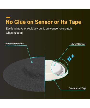 Amolyfe Dexcom G7 Adhesive Patches 25-Pack - Waterproof CGM Libre 1/2 and Dexcom G7 Sensor Covers - Long-Lasting and Breathable Protection for 10-14 Days - Reusable Bump-Proof Cap - (Blk) - Buy Online on GoSupps.com