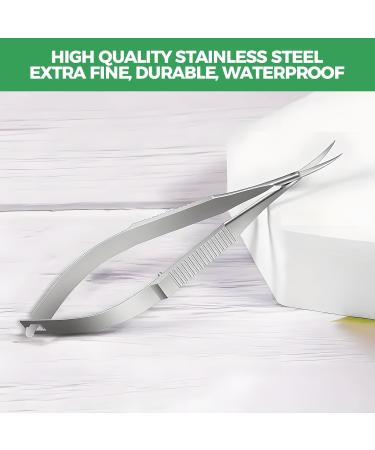 Cuticle Scissors Extra Fine Curved Professional Nail Scissors Stainless Steel Precise Pointed Tip Grooming Kit Facial Hair Stratum Corneum Scissors for Eyebrows Eyelashes Finger Toe Nail Care - Buy Online on GoSupps.com