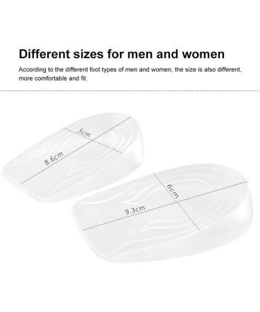 Height Increase Insoles for Men - 1 3cm Silicone Gel Shoe Inserts for Elevation and Comfort - Portable Lift Up Accessories - Buy Online on GoSupps.com