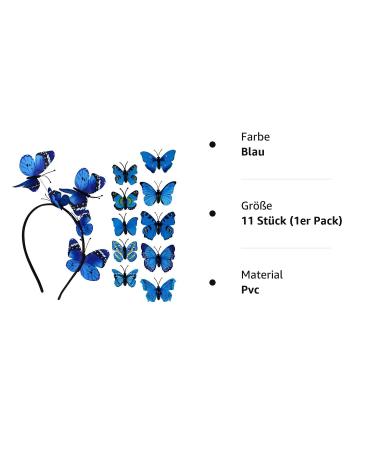 Buy 11pcs Butterfly Hair Clip Set - Elegant Headband & Accessories for Weddings & Parties - Perfect for Women & Girls - Buy Online on GoSupps.com