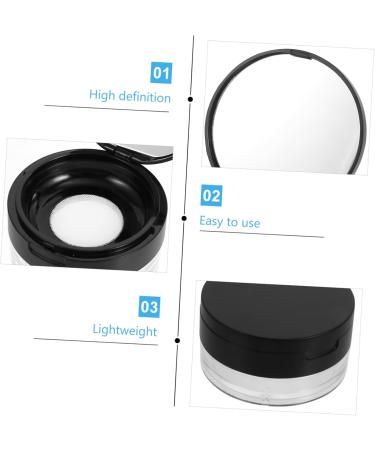 FOMIYES 2pcs Elastic Mesh Loose Powder Box Empty Powder Case Body Powder Puff Powder Puff Pad DIY Abs 1 g (Pack of 1) Black - Buy Online on GoSupps.com