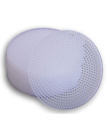 Plastic Canvas Circle - 4.5 Inch Diameter - 30 Pack
