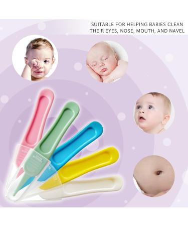 Euppsiiu 10-Piece Baby Nose Tweezers Set | Multi-Colored Plastic Nose Cleaning Tweezers | Safe Round Head Design for Baby Care - Buy Online on GoSupps.com
