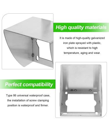 Stainless Steel Splitter Rain Protection - Waterproof Child Locking Socket Cover for Outdoor & Bathroom Use (9x8.7cm) - Buy Online on GoSupps.com