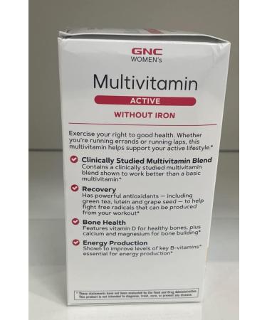 GNC Women's Multivitamin Active Formula | 30+ Nutrients for Bone & Joint Health | Boost Energy | 180 Caplets - Buy Online on GoSupps.com