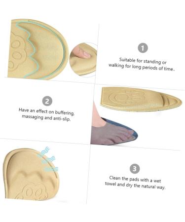 Gatuida 8 Pairs Forefoot Half Size Pads for Women - Non-Slip Heels Insoles for Plantar Support Lightweight Knitted Fabric Ideal for High Heels - Buy Online on GoSupps.com