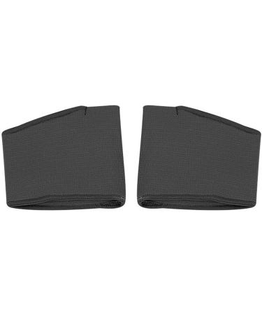 Wlype pair of midfoot cosmolsters for women and men half toe bale sole forefoot gel pads pillows half sock prevents bubbles diabetic feet Black S