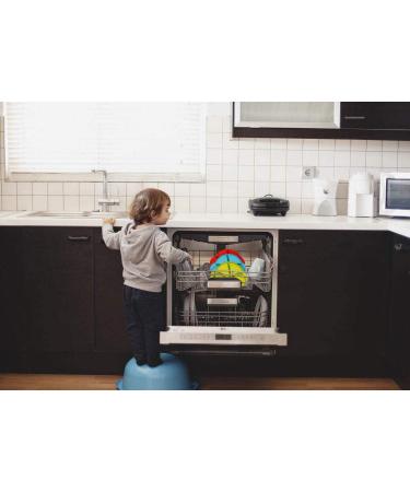 Qshare Toddler Plates - BPA-Free, Portable & Strong Suction | Dishwasher & Microwave Safe Silicone Placemat - 1CarBlue - Buy Online on GoSupps.com
