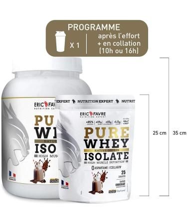 Pure Whey 100% ISOLATE Pure Whey Isolate Premium Natural Protein Strong Assimilation Muscle Development Bodybuilding Fitness French Laboratory Eric Favre Vanilla 750 g - Buy Online on GoSupps.com