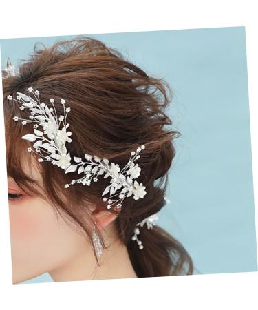 2 Set hairpin trim bridal hair accessories bridesmaid hair clips hair barrettes for women hair accessories for women wedding Beads bridal hair clips manual Miss Hair piece - Buy Online on GoSupps.com