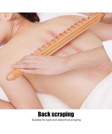 Wood Lymphatic Massage Roll Rod | Myofascial Relief & Gastro-Cellulite Massager | 10-Wheel Body Massage Tool for Optimal Wellness - Buy Online on GoSupps.com