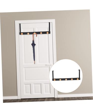 LABRIMP Cloth Hooks Door Hook Towel Hangers Backpack Hook Door Towel Hook Cloth Iron Door Back Hanger Home Page Wall 50X8cm Black - Buy Online on GoSupps.com