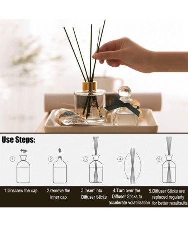 Rattan Aroma Diffuser Sticks - 24cm Natural Fiber Fragrance Sticks (160 pcs) for Room Scenting & Replacement - Buy Online on GoSupps.com