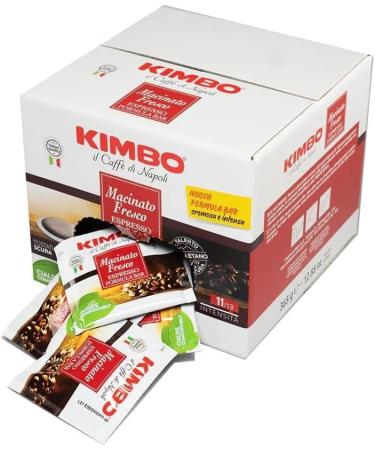 Italian Gourmet Kimbo Macinato Fresco Espresso Formula Bar 2 bo tes de 50 dosettes E.S.E compostables caf italien intense style napolitain crema riche id al espresso + Italian Gourmet Polpa - Buy Online on GoSupps.com