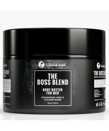 Body Butter for Men Shea and Mango Butter Blend. Cologne Scent 24-Hour Hydration Manteca corporal para hombres