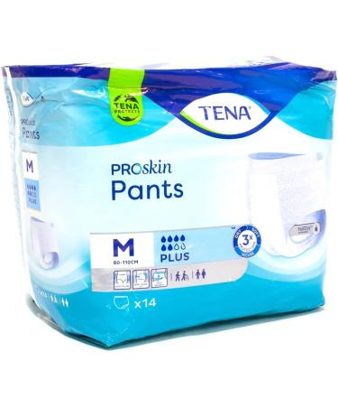 Tena Pants Plus Classic Medium (80-110 cm) | Pack of 14 | Best Comfort & Discreet Protection for Adults - International Shipping Available - Buy Online on GoSupps.com