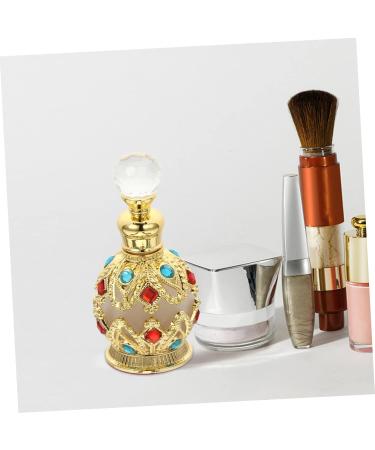 Didiseaon Essential Oil Bottle Make up Fancy Travel Alloy 8.3x3.5cm Golden - Buy Online on GoSupps.com