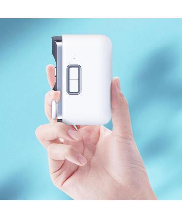 Electric Nail Cutter | 2 in 1 Ergonomic Auto Nail Clipper with Storage and Light Rechargeable Nail Files Quiet Nail Grinder Manicure for Thick Nails Adults Seniors - Buy Online on GoSupps.com