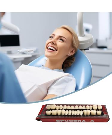 Ninnyi 56PCS False Tooth Replacement Set Acrylic Resin Fake Teeth with 2 Crevice Brushes DIY Denture Repair Kits (A3) - Buy Online on GoSupps.com