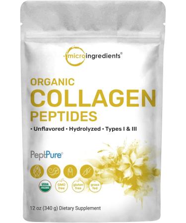 Micro Ingredients Vitamin D3 10000 iu + K2 200 mcg Coconut Oil Softgels & Organic Collagen Peptides Powder Bundle 2 Pack | Essential Sunshine Vitamins | Hydrolyzed Type I & III Bovine Collagen - Buy Online on GoSupps.com
