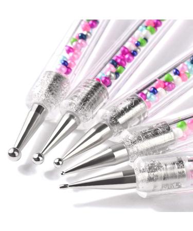 5ST Nail Kits: Gemstone & Pearl Tip Pens for Manicure Accessories | Rhinestone Packer & Grain Pencil - Buy Online on GoSupps.com