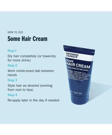 Grooming Lounge Some Hair Cream - Lightweight Conditioning & Styling Lotion | Tames Frizz, Flyaways | Low Shine | 5 oz - Buy Online on GoSupps.com