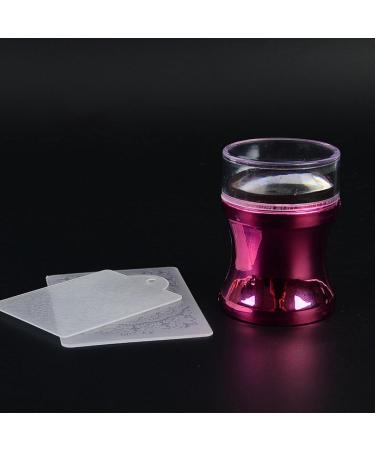 Nail Art Stamper with Schabern | Silicone Nail Stamps for Manicure | Blue Transparent Soft Stamp - International Shipping Available - Buy Online on GoSupps.com