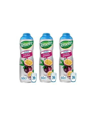 Pack of 3 sugar-free passion syrups