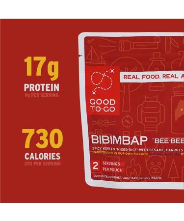 GOOD TO-GO Bibimbap | Dehydrated Backpacking & Camping Food | Lightweight Double Serving - Buy Online on GoSupps.com