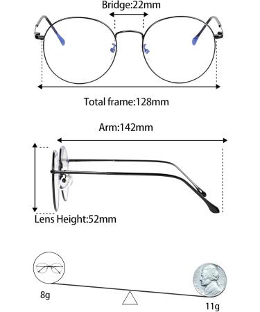 ROSA&ROSE Blue Light Filter Glasses - Anti Fatigue Computer & Gaming Glasses for Men & Women - UV Protection (Black) - Buy Online on GoSupps.com