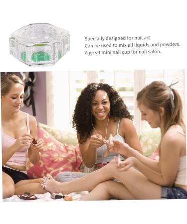 SKISUNO 2pcs Nail Art Crystal Cup Mini Crystals Glass Containers for Liquids Glass with Lid Nail Art Acrylic Liquid Dish Nail Art Liquid Cup Acrylic Liquid Powder Cups Nail Art Cup Alien - Buy Online on GoSupps.com
