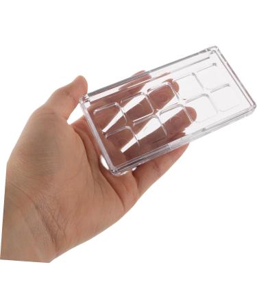 PLAFOPE Transparent Refillable Eyeshadow Palette with Secure Closure Multifunctional Makeup Organizer for Eyeshadow Lipstick Blush Contour Suitable for DIY Creations - Buy Online on GoSupps.com