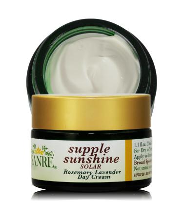 Supple Sunshine Organic Rosemary & Lavender Day Cream SPF 30 - Hydrating for Dry to Normal Skin - Buy Online on GoSupps.com