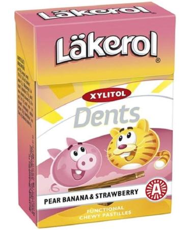 Cloetta Cloetta Lakerol Pear Banana & Strawberry pastilles 1 box of 85g