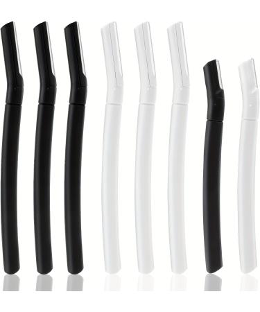 Stainless Steel Eyebrow Trimmer & Makeup Tools - Precision Hair Removal Shears with Comb (Black) - Buy Online on GoSupps.com