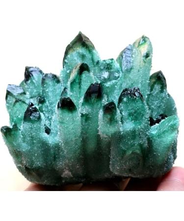 About 500g-1000g New Find Natural Beatiful Green Tibetan Quartz Crystal Cluster Specimen kaixun (Size : 700g) - Buy Online on GoSupps.com