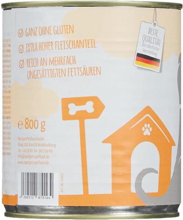 MjAMjAM - premium wet food for dogs - juicy chicken with tender duck on carrots and boiled millet 6 pack (6 x 800 g) natural with extra meat - Buy Online on GoSupps.com