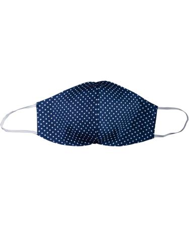 Bettina Brother Ladies Mask - Maritime Blue & White Cotton Washable 2-in-1 Everyday Dust Mask - Buy Online on GoSupps.com